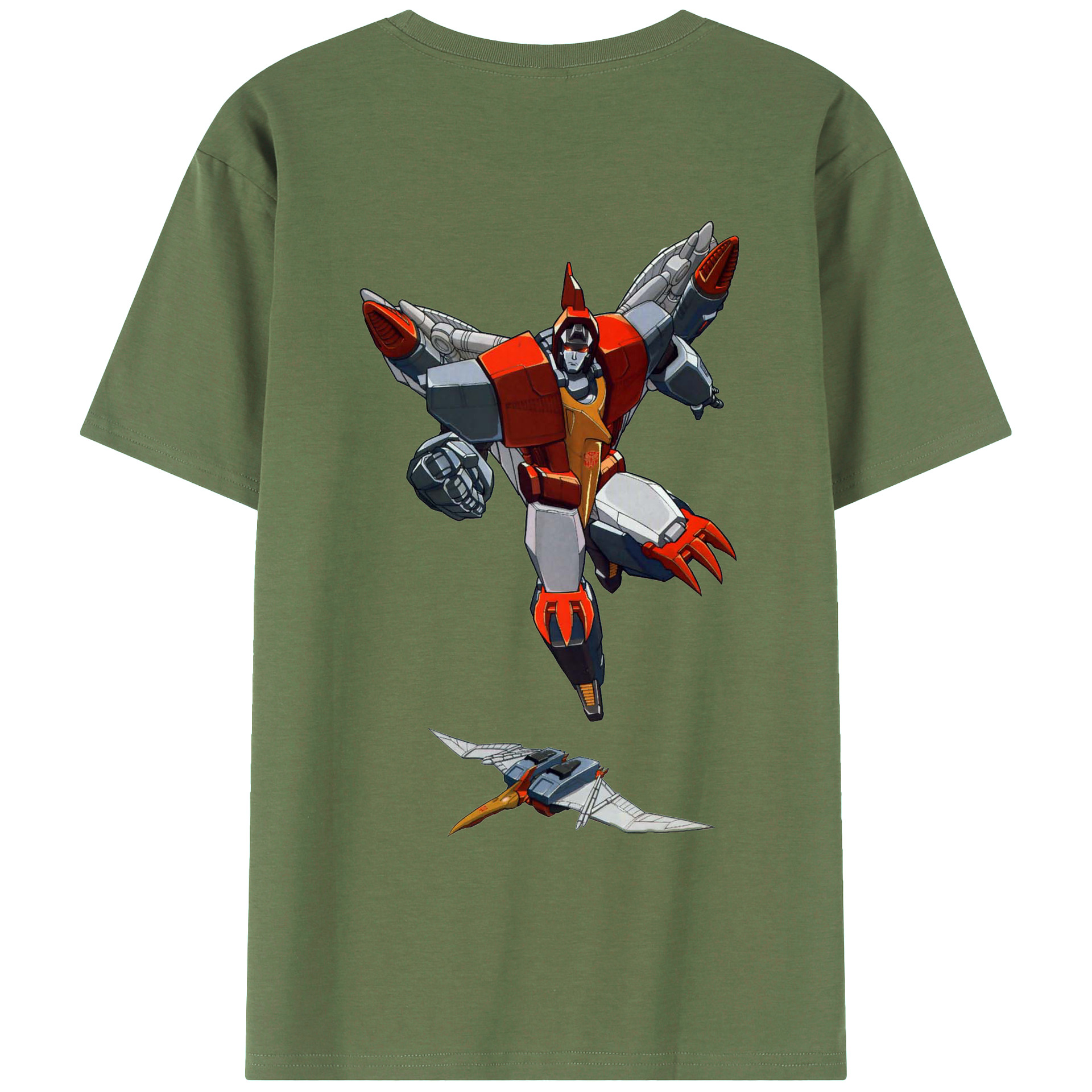 （画像用）  綿100％ メンズ半袖Tシャツ（バックプリント） 通気性